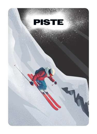 Black Piste card