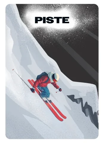 Piste Cards example from the deck
