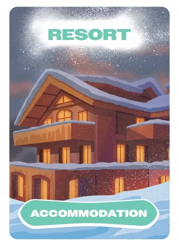 Resort Cards example from the deck
